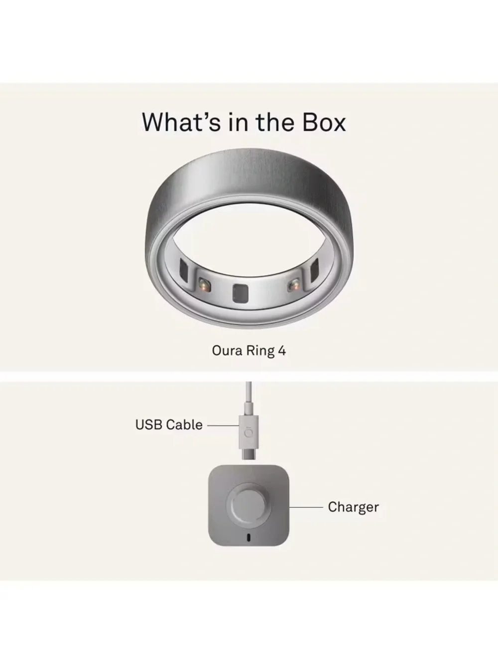 BRAND NEW NEVER OPENED OuraSmart Wellness Ring, Silver - Health & Sleep Tracker